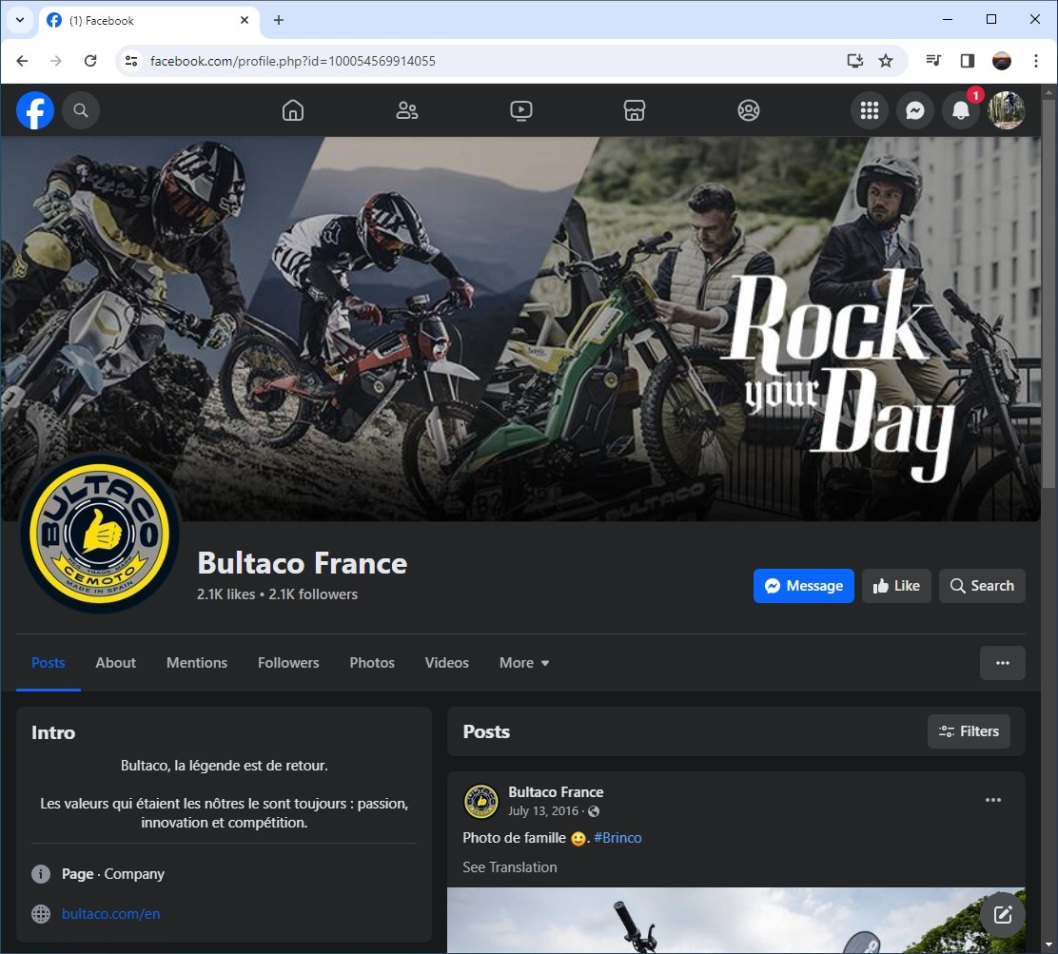 Bultaco France Facebook