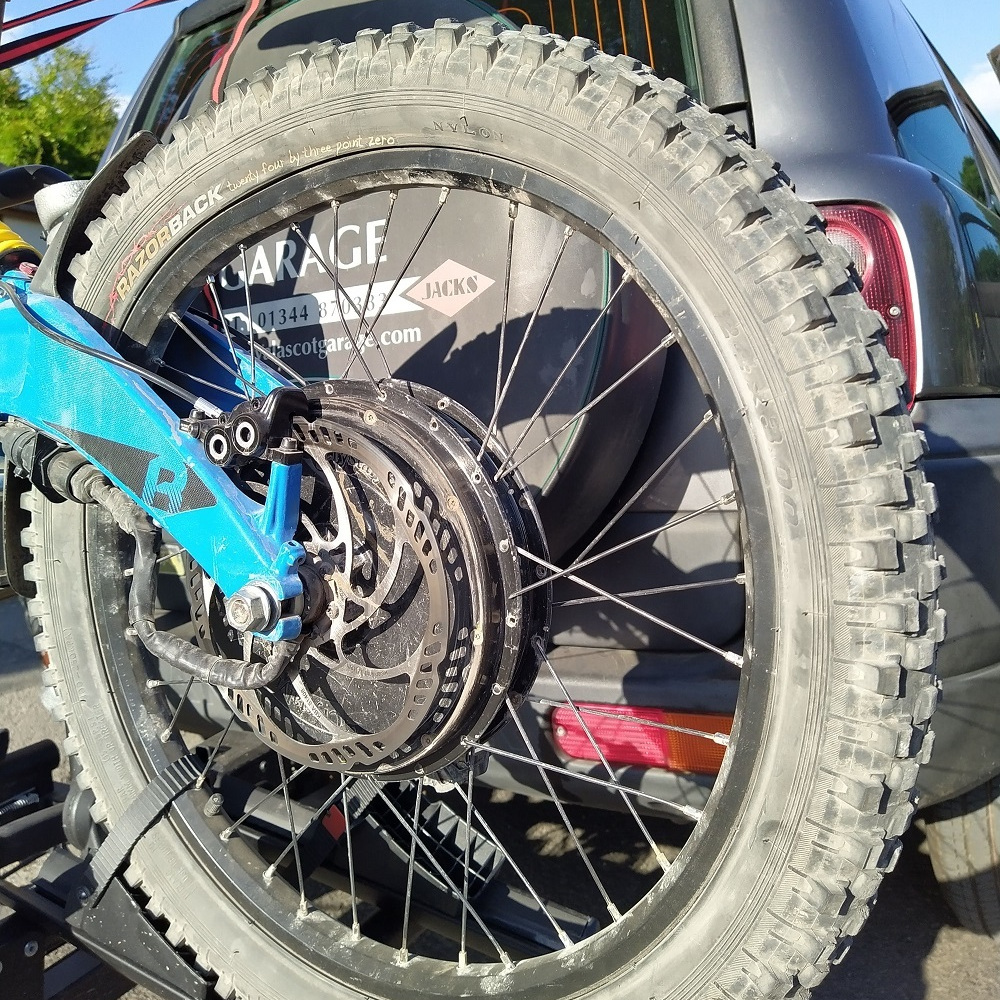 broken rear wheel rim