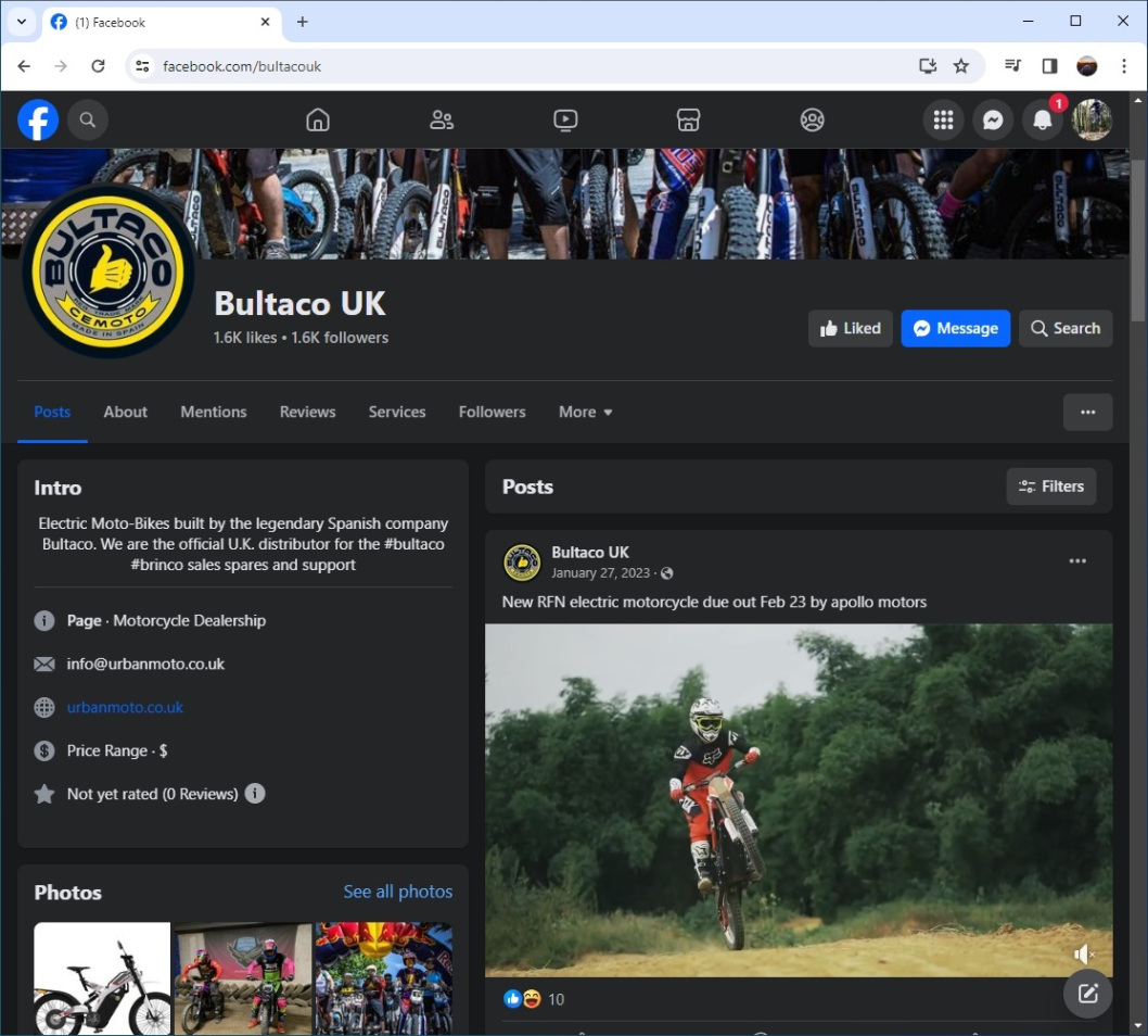 Bultaco UK Facebook